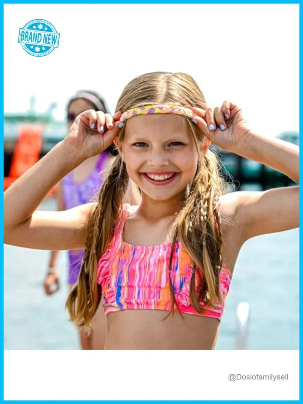 Adjustable Tie Dye Braided Headbands for Girls Women, Cotton Blend Stretch Hair